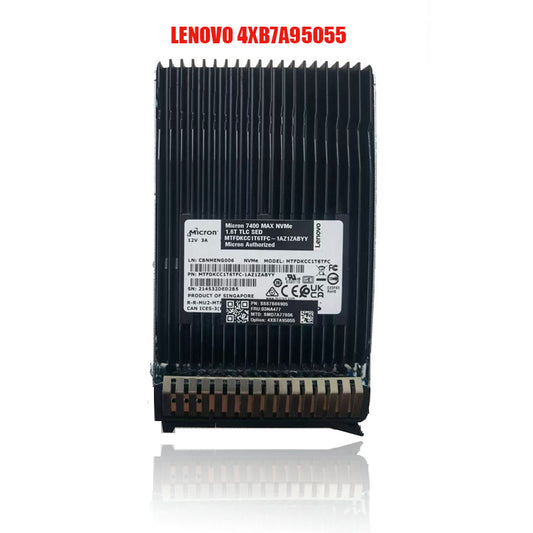 LENOVO 4XB7A95055 - ThinkSystem SFF U.3 7500 MAX 1.6TB Mixed Use NVMe PCIe 4.0 x4 HS SSD