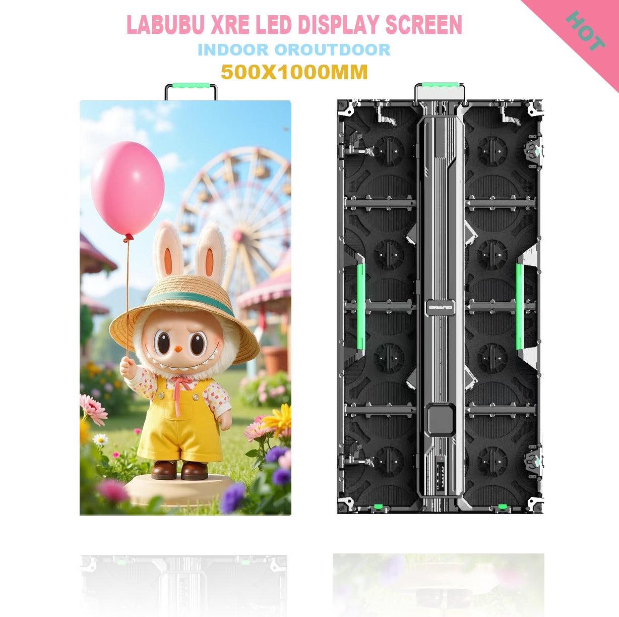 Led stage rental video wall screen 500x1000mm  P2.9 P3.9 P4.81