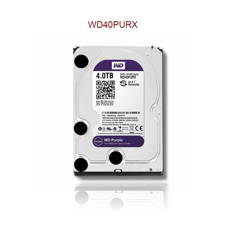 Western Digital 4TB Purple (WD40PURX) monitors hard drives