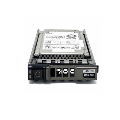 Original disassembled omeDell 345-BCRO 960GB SAS 12GBPS SSD read-intensive TLC hot-swappable hard drive