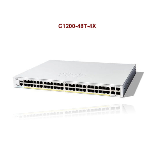 Cisco Catalyst 1200-48T-4X - Switch -48 Ports - Smart Rack Mount