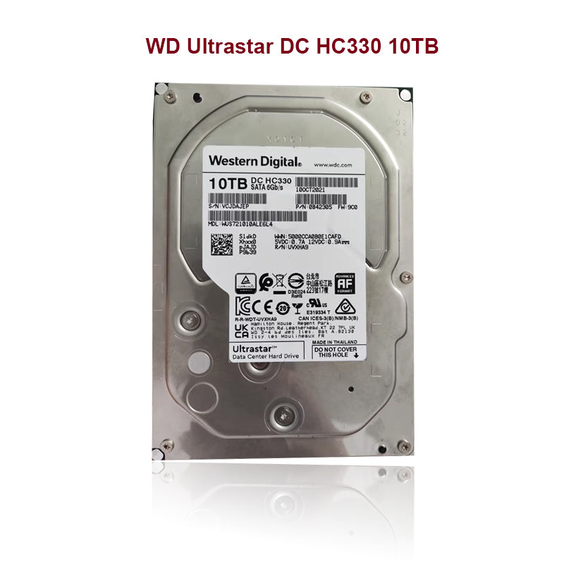 WD Ultrastar DC HC330 10TB 7.2K SAS 12Gb/s 3.5" HDD WUS721010ALE6L4 0B42305