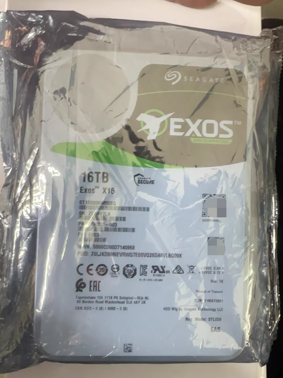 Seagate ST16000NM002G helium 16T Galaxy SAS enterprise server hard disk