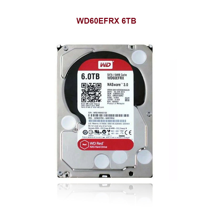 Western Digital 6TB Red Hard Drive WD60EFRX