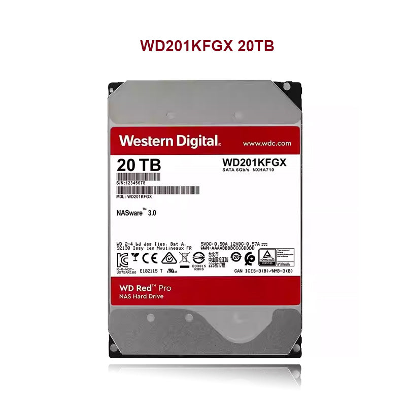 WD201KFGX Western Digital 20T Red Disk PRO Desktop 3.5-inch Computer Hard Drive NAS Storage Server