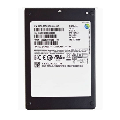 Samsung PM1643a 3.84T MZILT3T8HBLS-00007 Server 12Gb SAS SSD