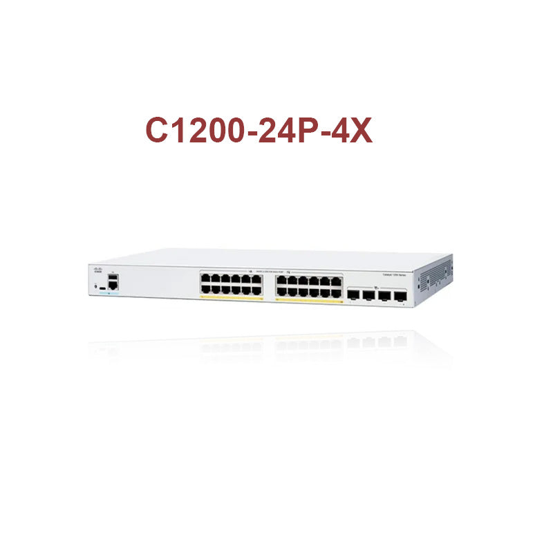 Cisco C1200-24P-4X Catalyst 1200 switch 24-port smart rack