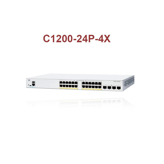 Cisco C1200-24P-4X Catalyst 1200 switch 24-port smart rack