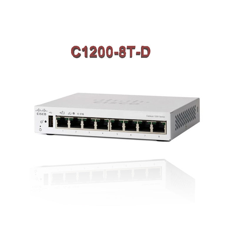 Cisco C1200 series 8-port Gigabit Layer 2 network management switch C1200-8T-D