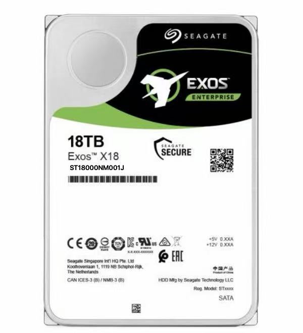 SEAGATE Exos X18 ST18000NM001J 18 TB Hard Drive - Internal - SATA (SATA/600)