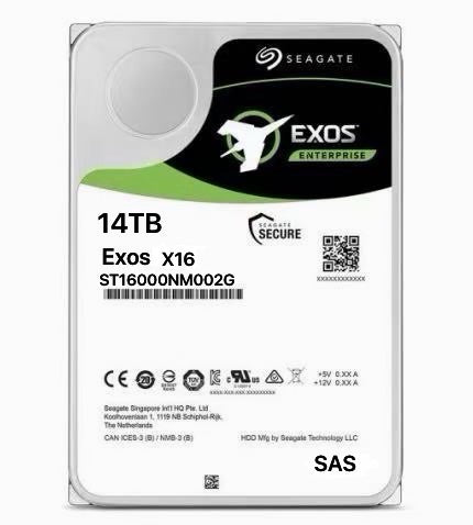 SEAGATE ST14000NM002G Exos X16 14tb sas-12gbps 7.2K 512e/4kn 3.5" hdd
